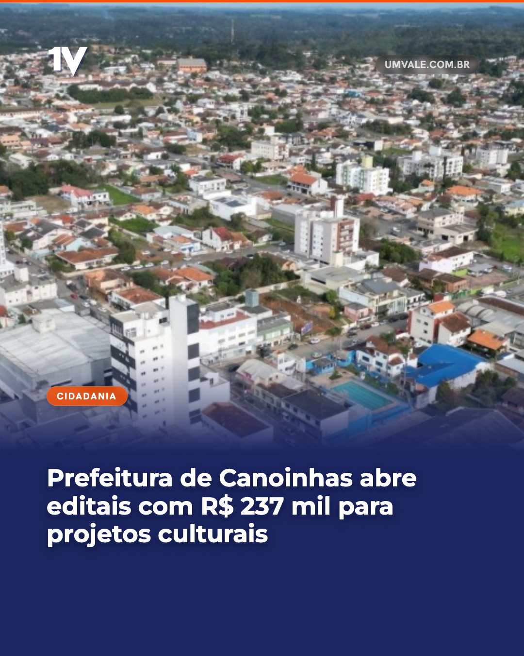 Prefeitura de Canoinhas abre editais com R$ 237 mil para projetos culturais