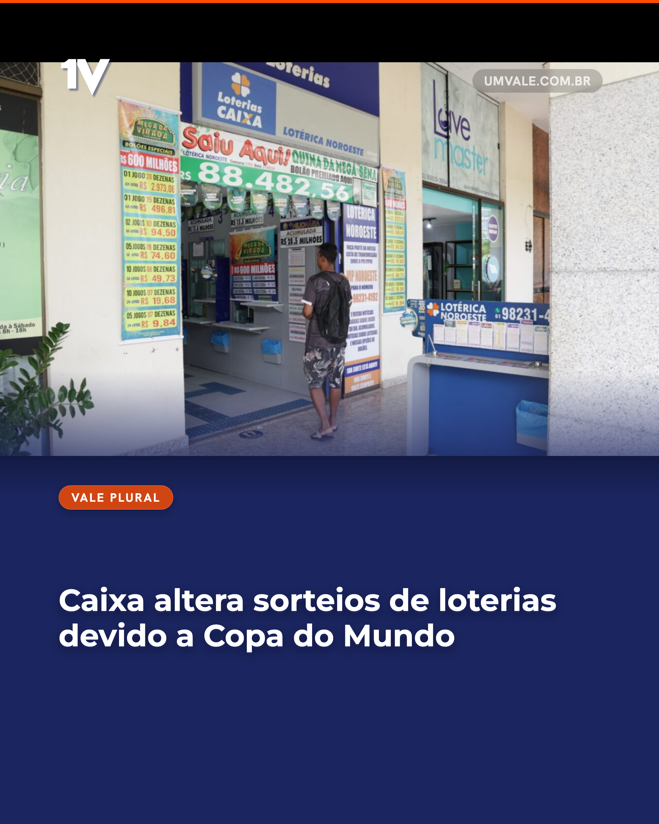Caixa altera sorteios de loterias devido a Copa do Mundo