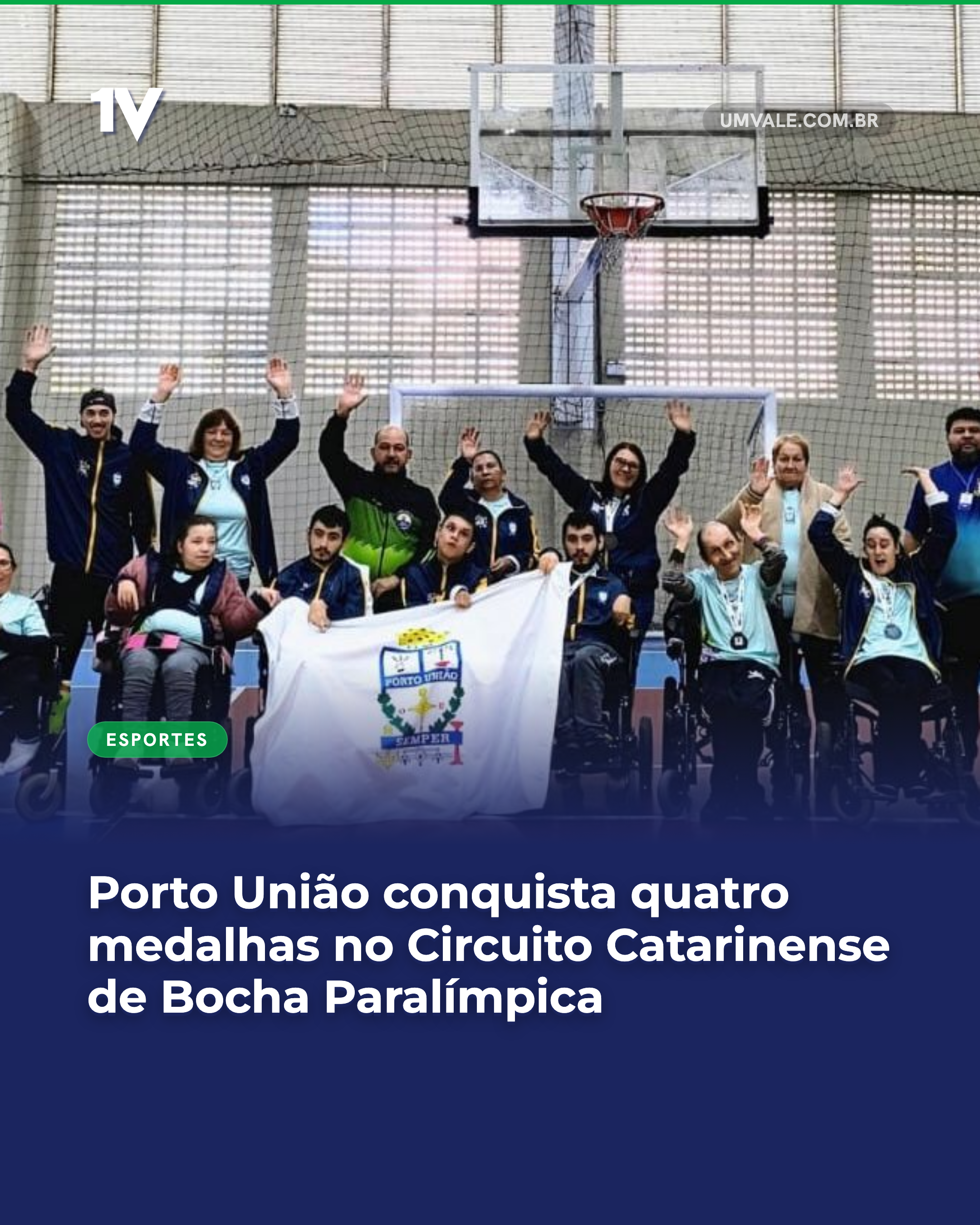 Porto União conquista quatro medalhas no Circuito Catarinense de Bocha Paralímpica