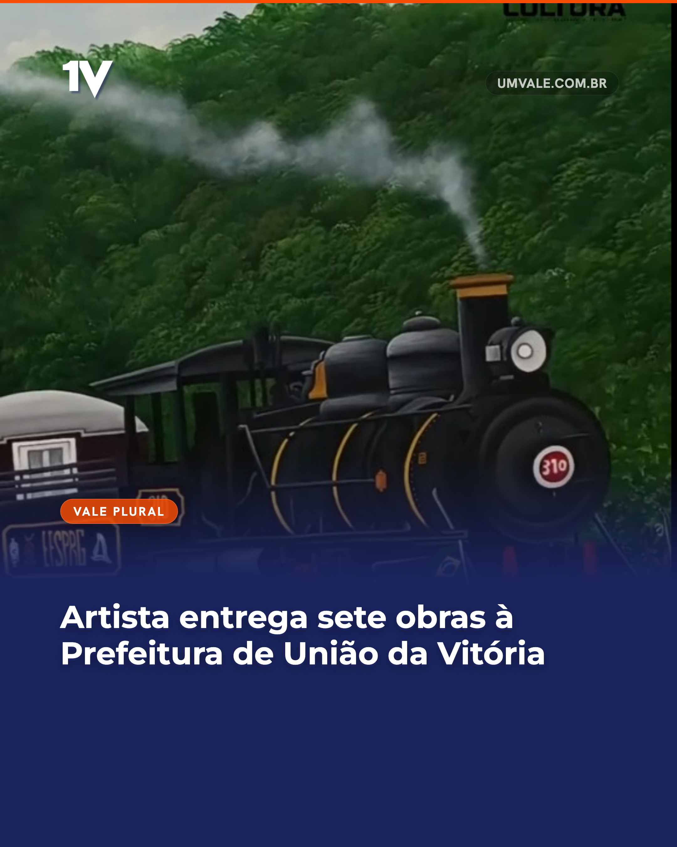 Artista entrega sete obras à Prefeitura de União da Vitória