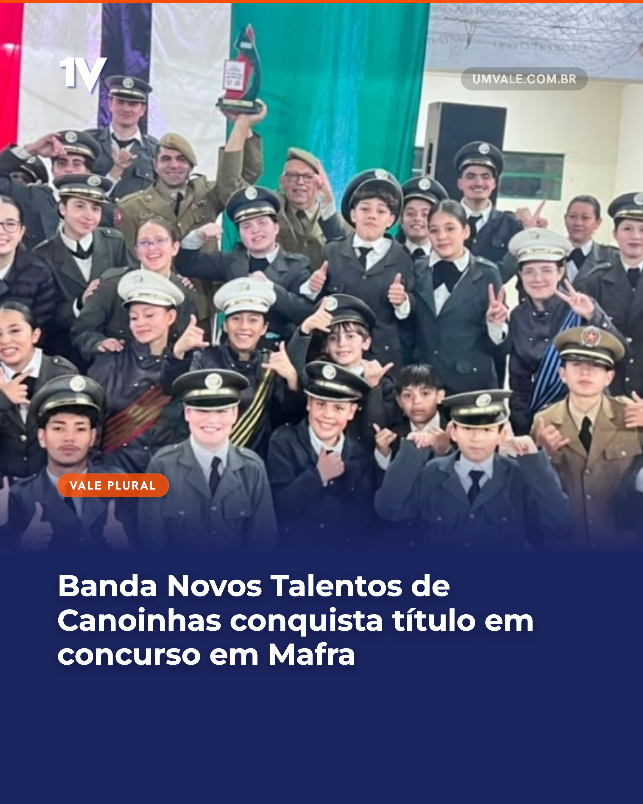 Banda Novos Talentos de Canoinhas conquista título em concurso em Mafra