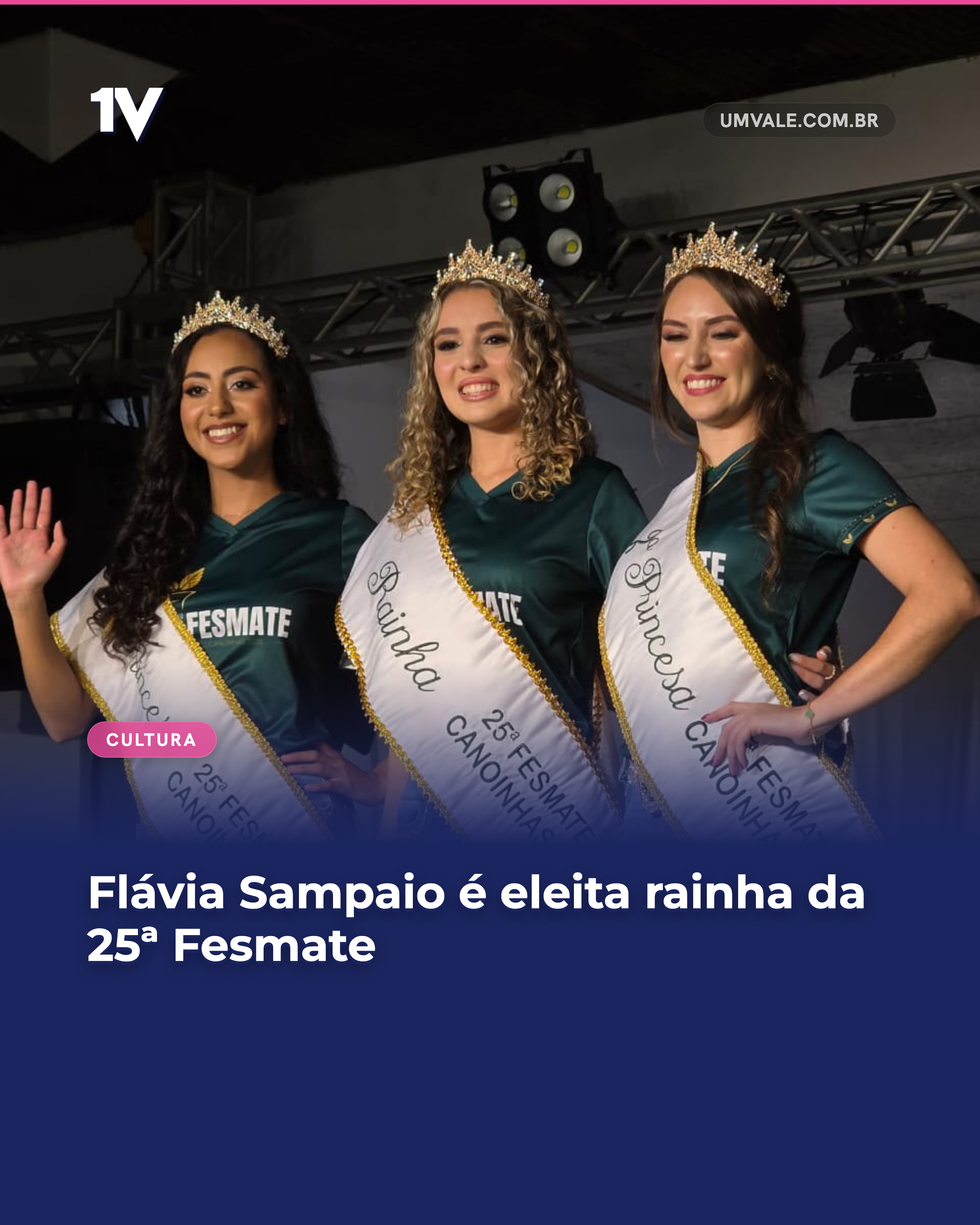 Flávia Sampaio é eleita rainha da 25ª Fesmate