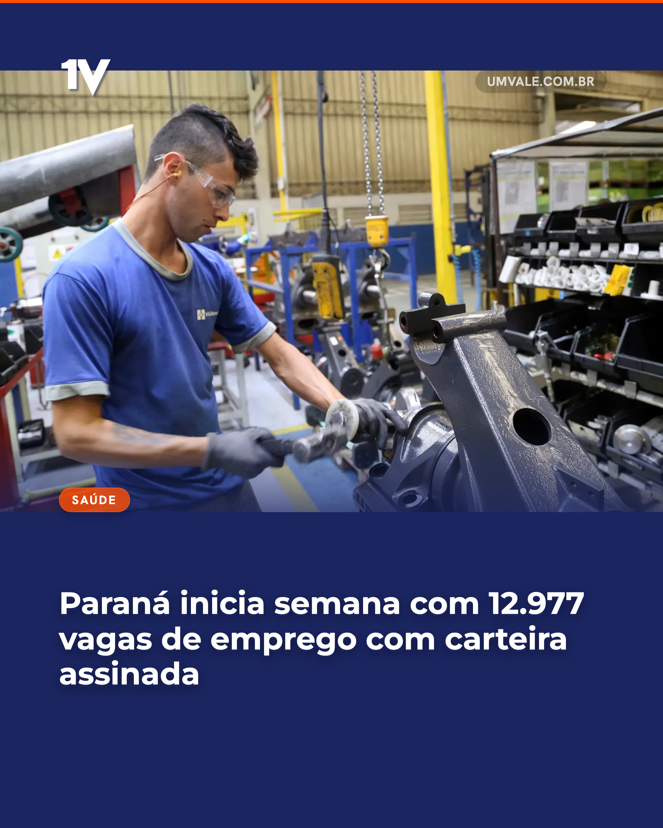 Paraná inicia semana com 12.977 vagas de emprego com carteira assinada