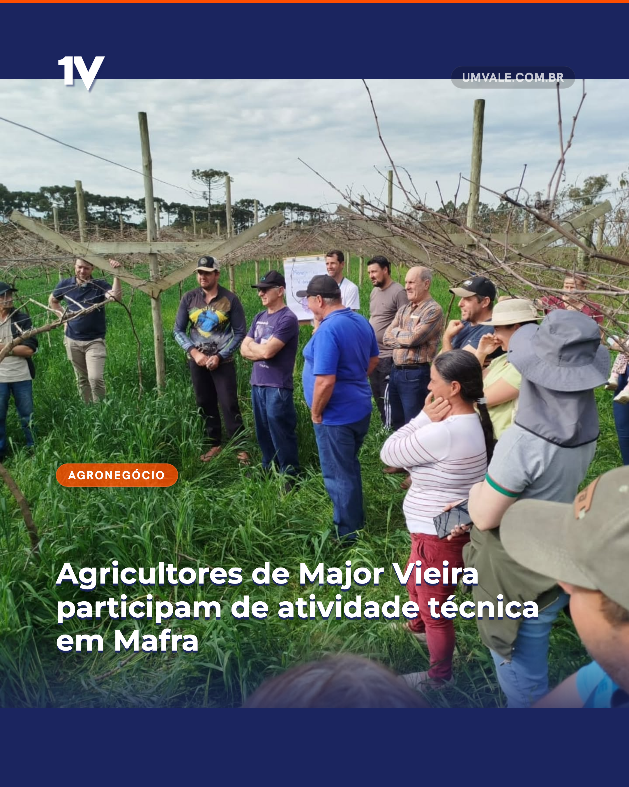 Agricultores de Major Vieira participam de atividade técnica em Mafra