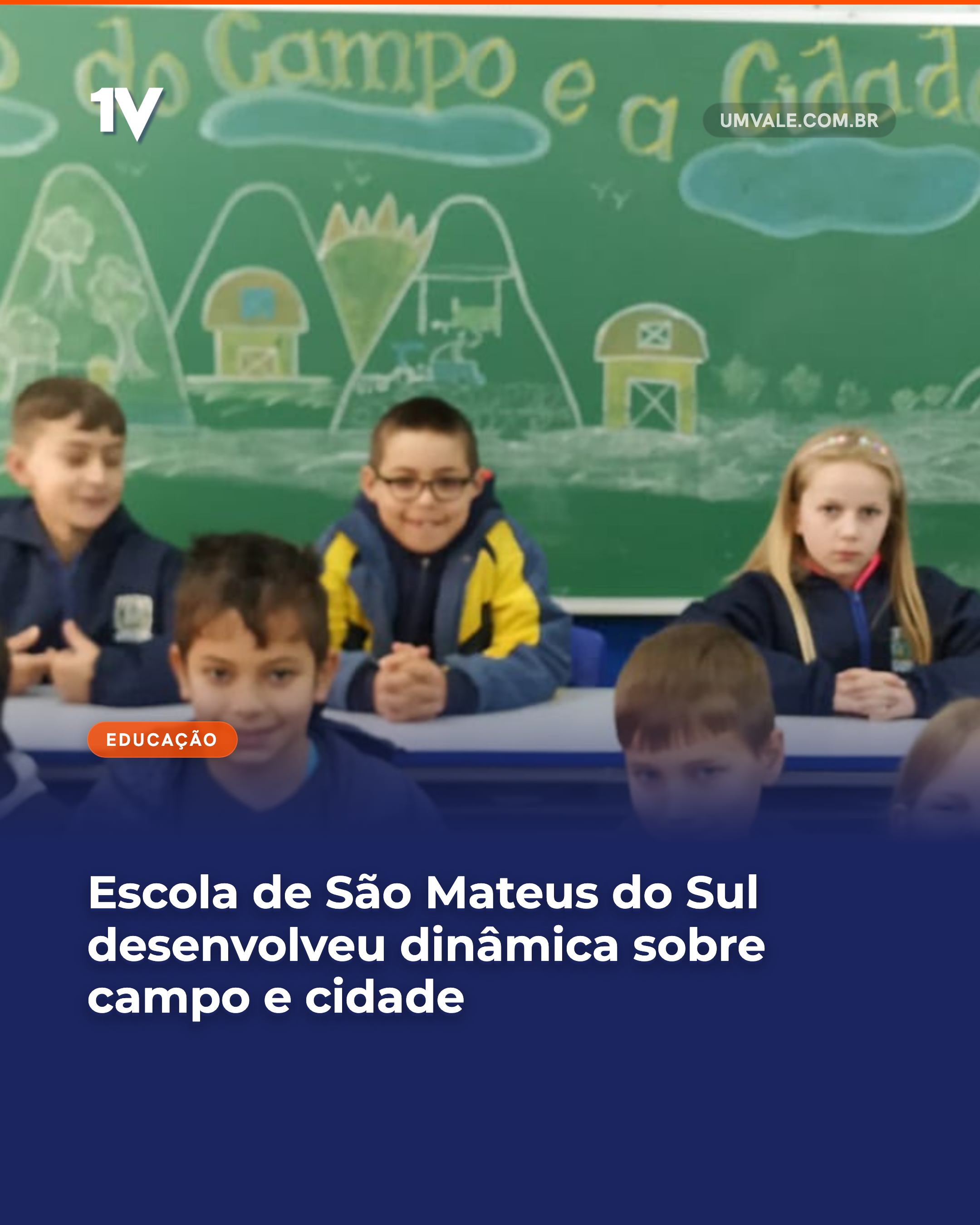 Escola de São Mateus do Sul desenvolveu dinâmica sobre campo e cidade