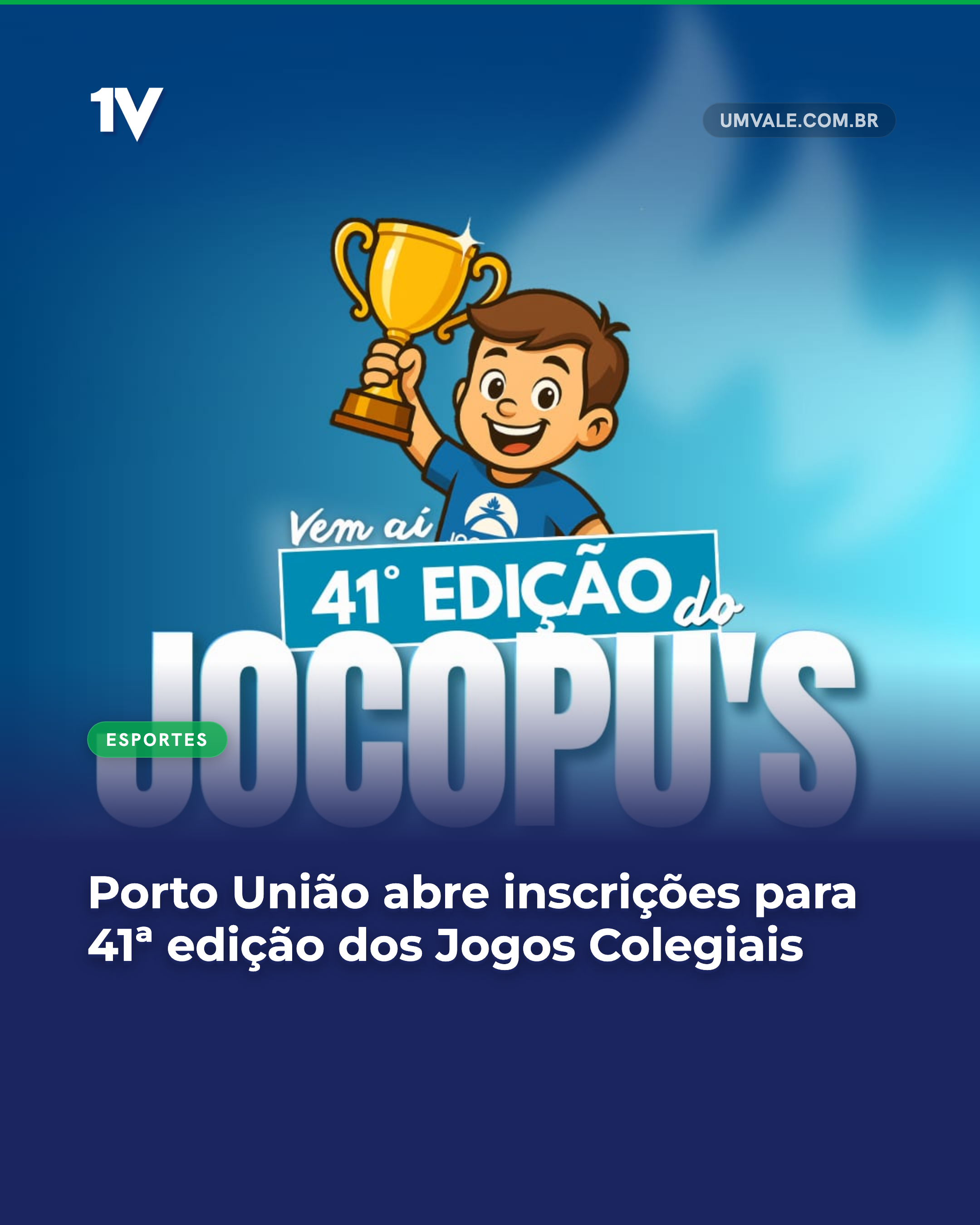 Porto União abre inscrições para 41ª edição dos Jogos Colegiais