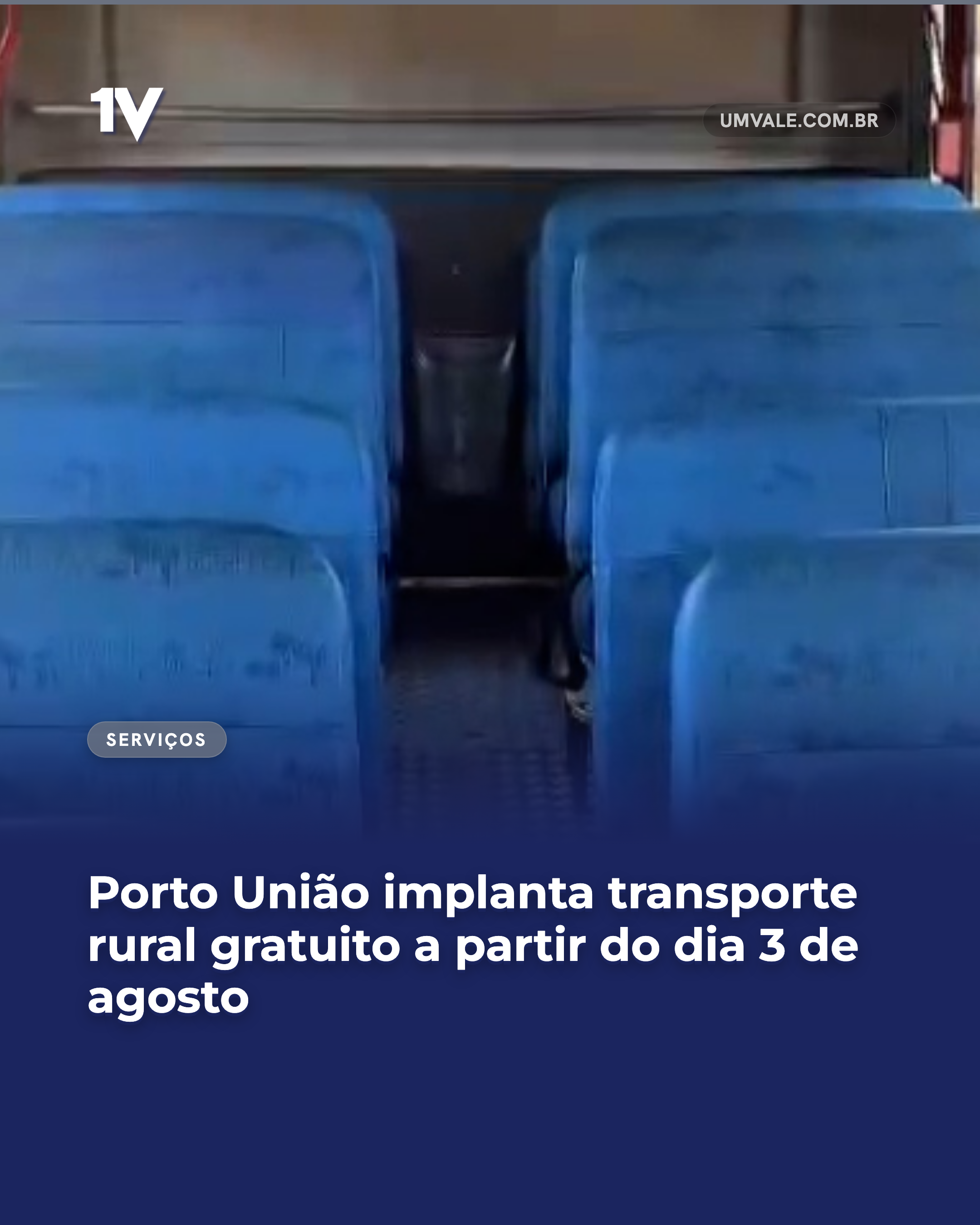 Porto União implanta transporte rural gratuito a partir do dia 3 de agosto
