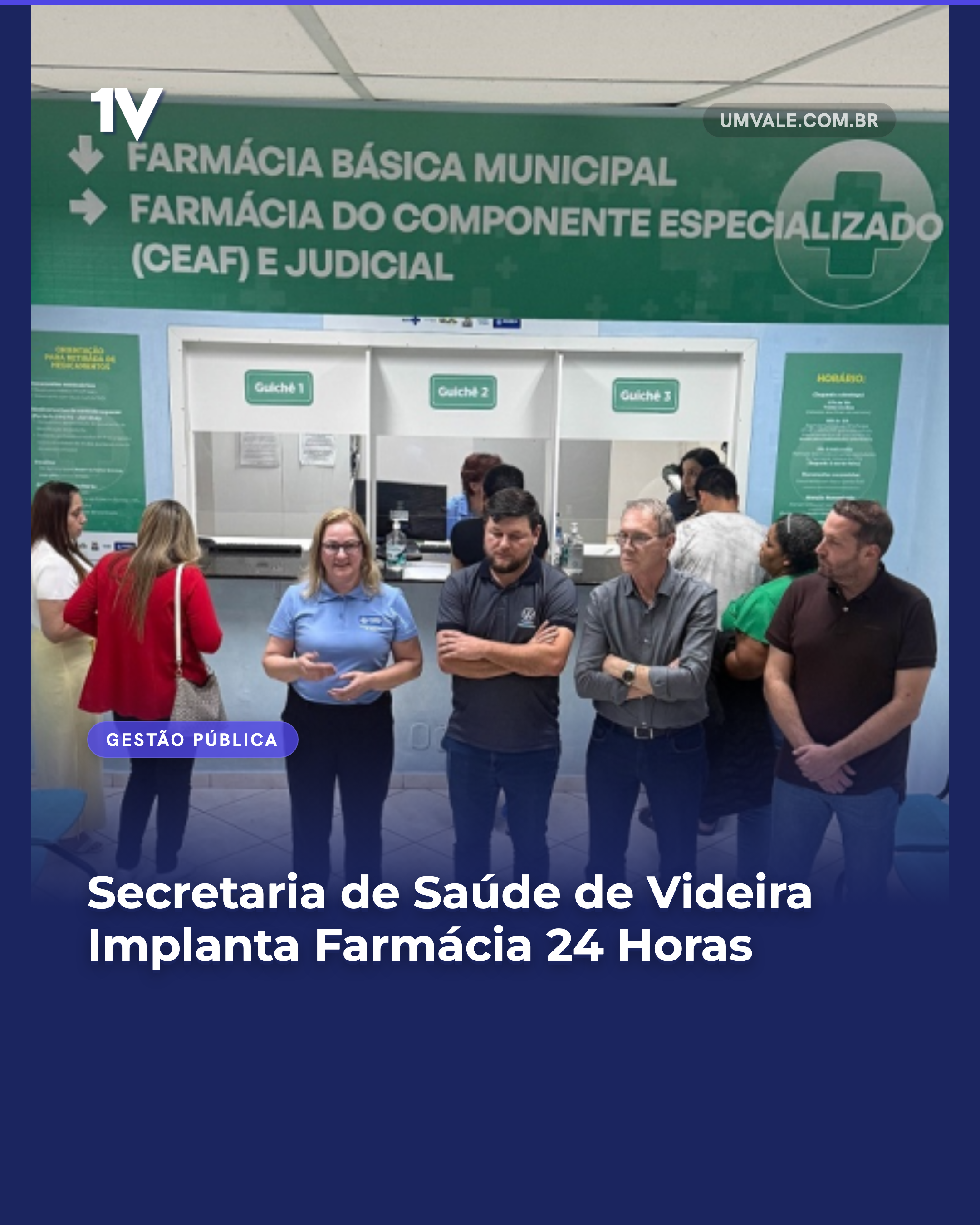 Secretaria de Saúde de Videira Implanta Farmácia 24 Horas