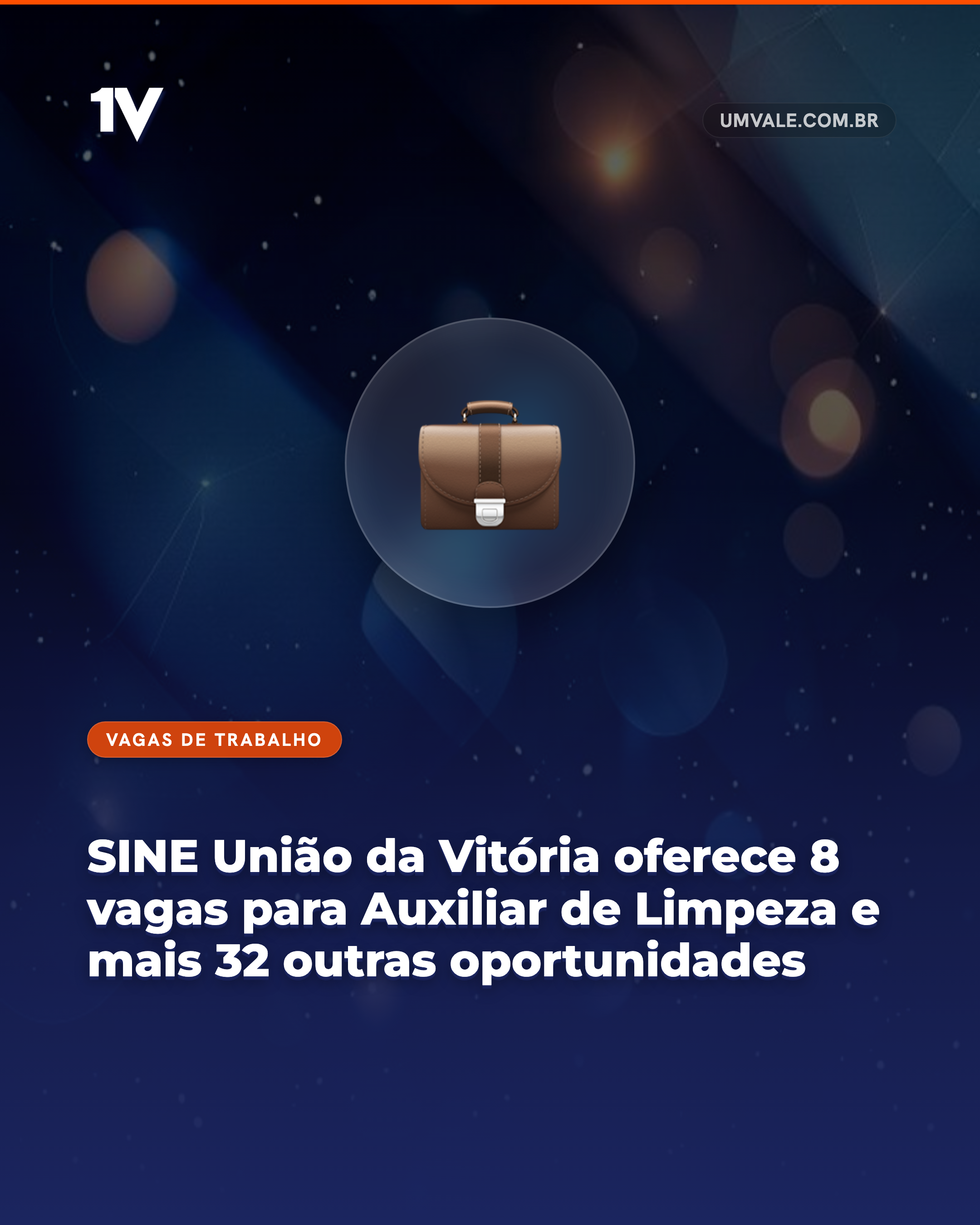 SINE União da Vitória oferece 8 vagas para Auxiliar de Limpeza e mais 32 outras oportunidades