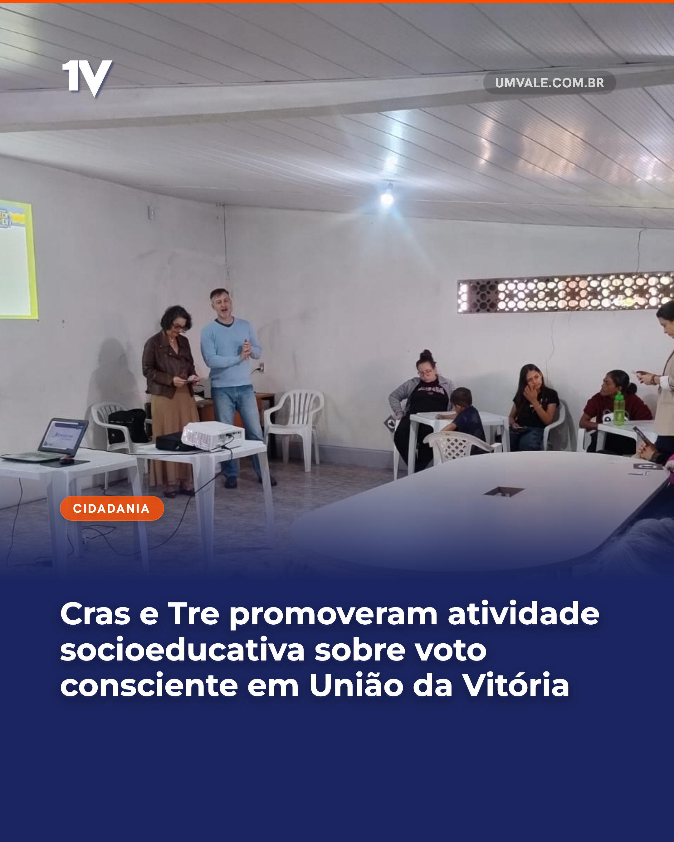 Cras e Tre promoveram atividade socioeducativa sobre voto consciente em União da Vitória