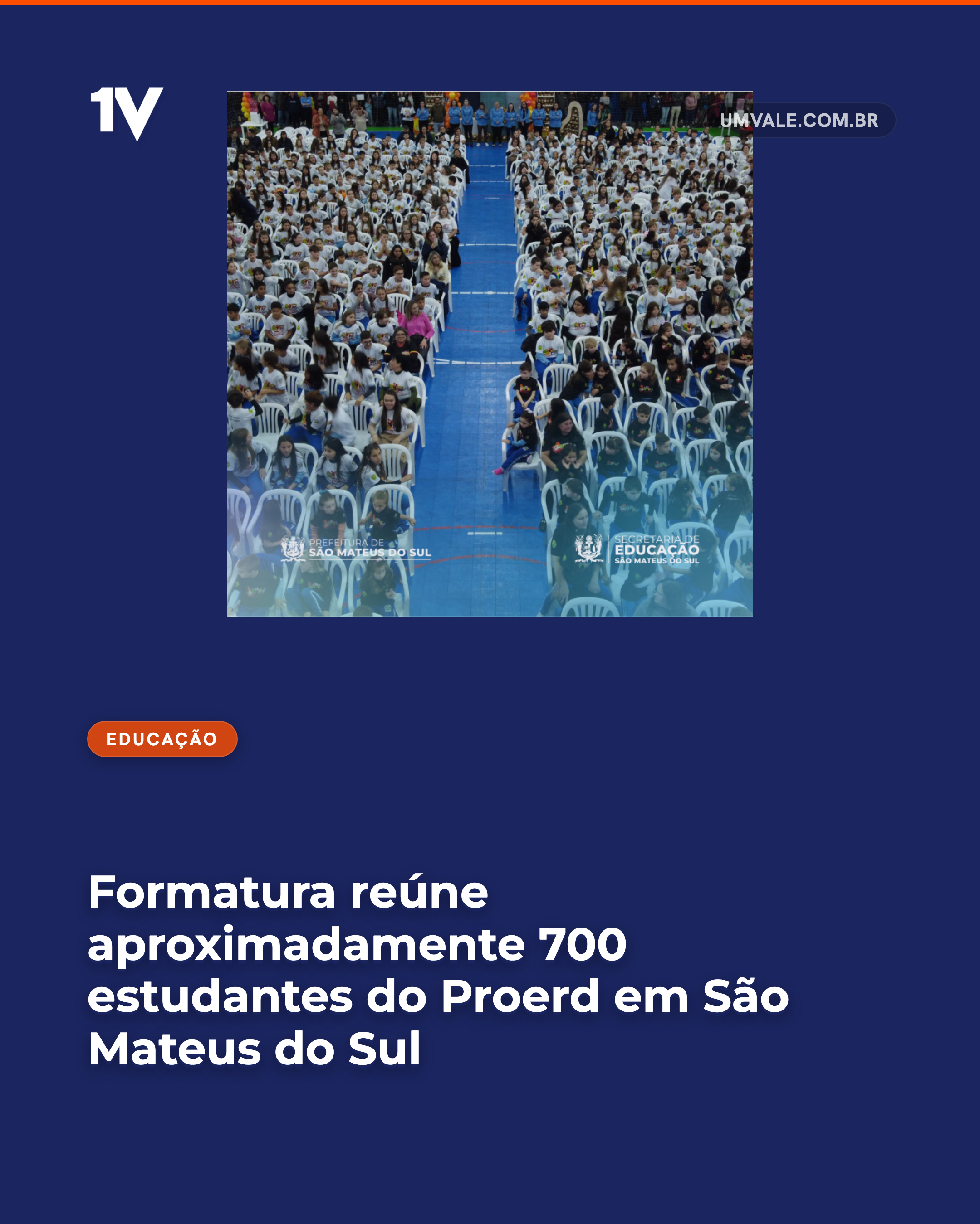 Formatura reúne aproximadamente 700 estudantes do Proerd em São Mateus do Sul
