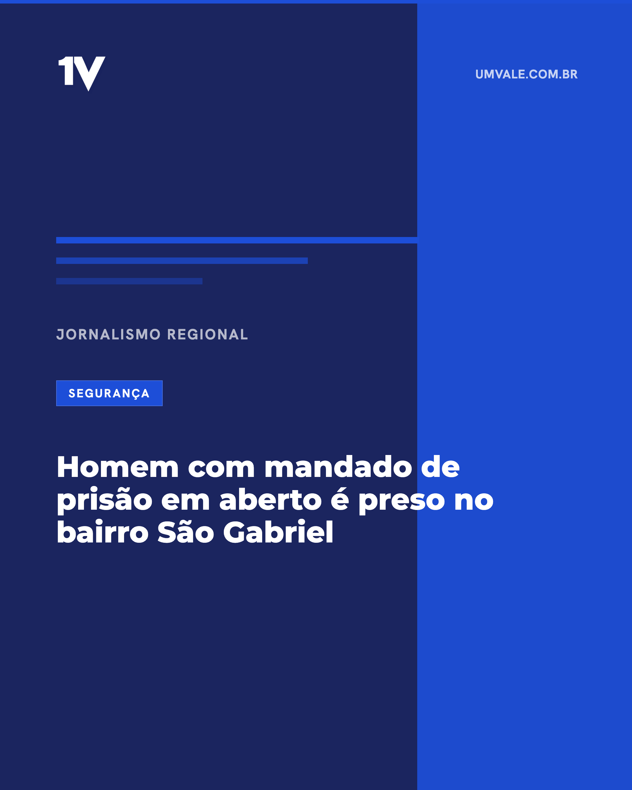 Homem com mandado de prisão em aberto é preso no bairro São Gabriel