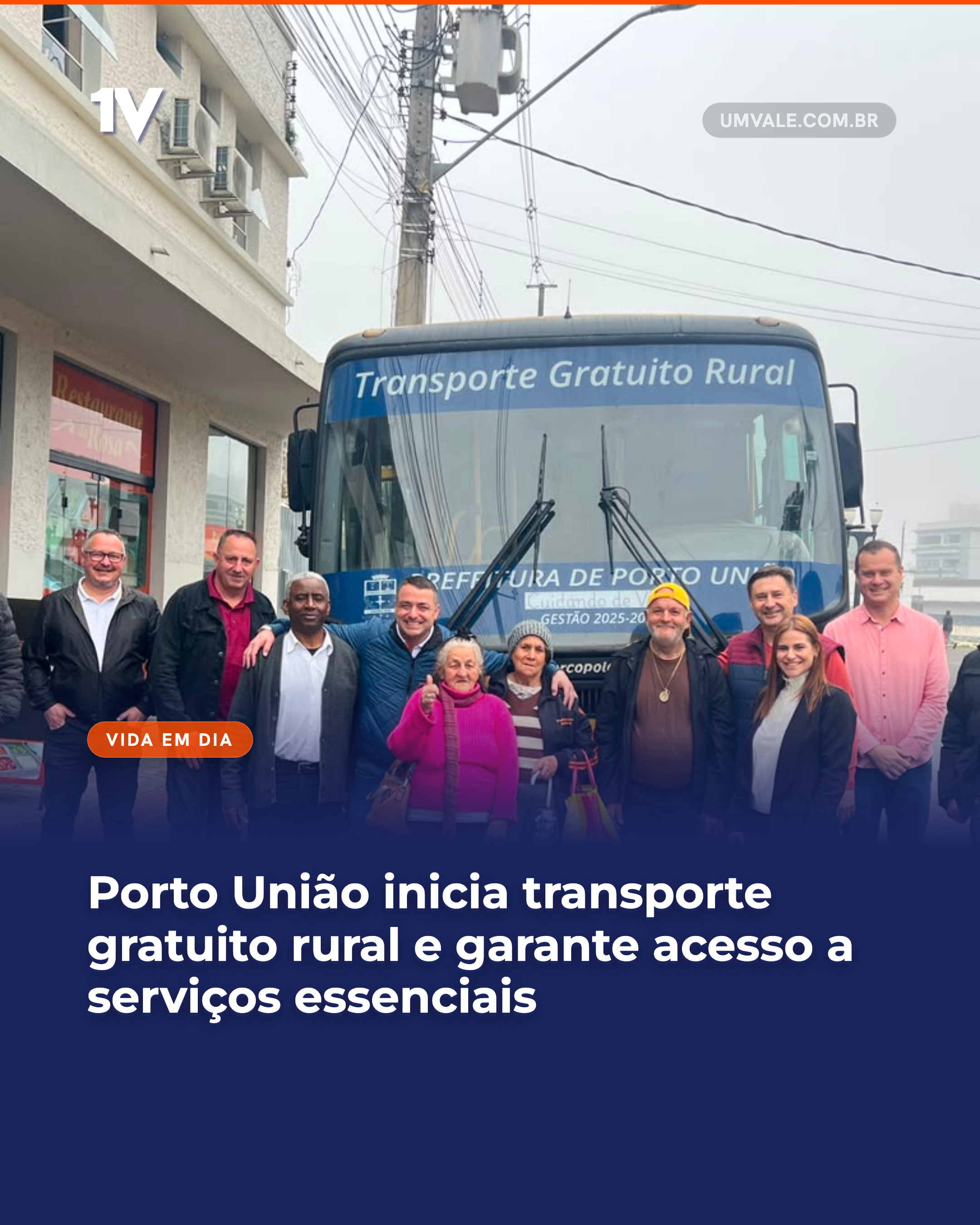 Porto União inicia transporte gratuito rural e garante acesso a serviços essenciais