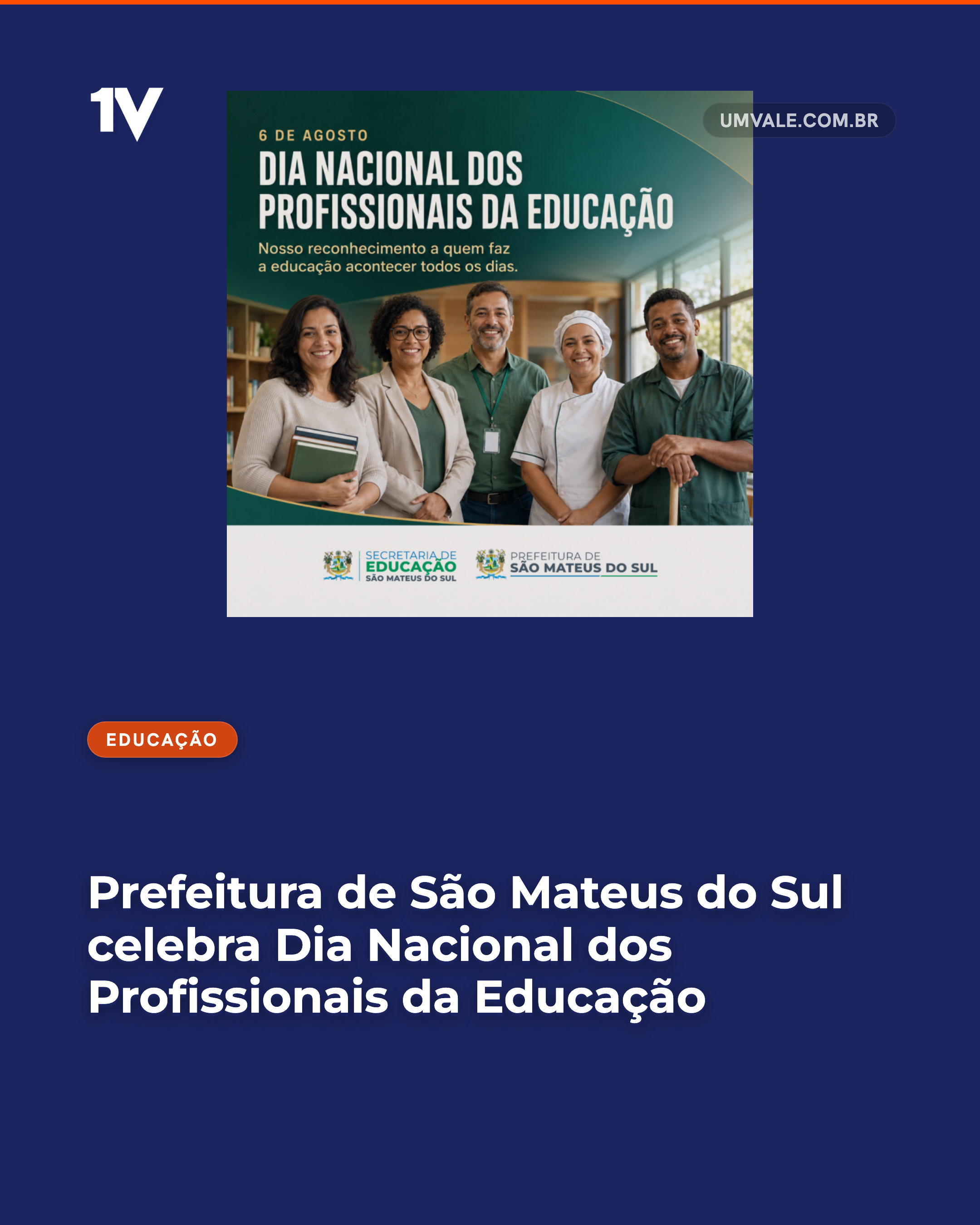 Prefeitura de São Mateus do Sul celebra Dia Nacional dos Profissionais da Educação