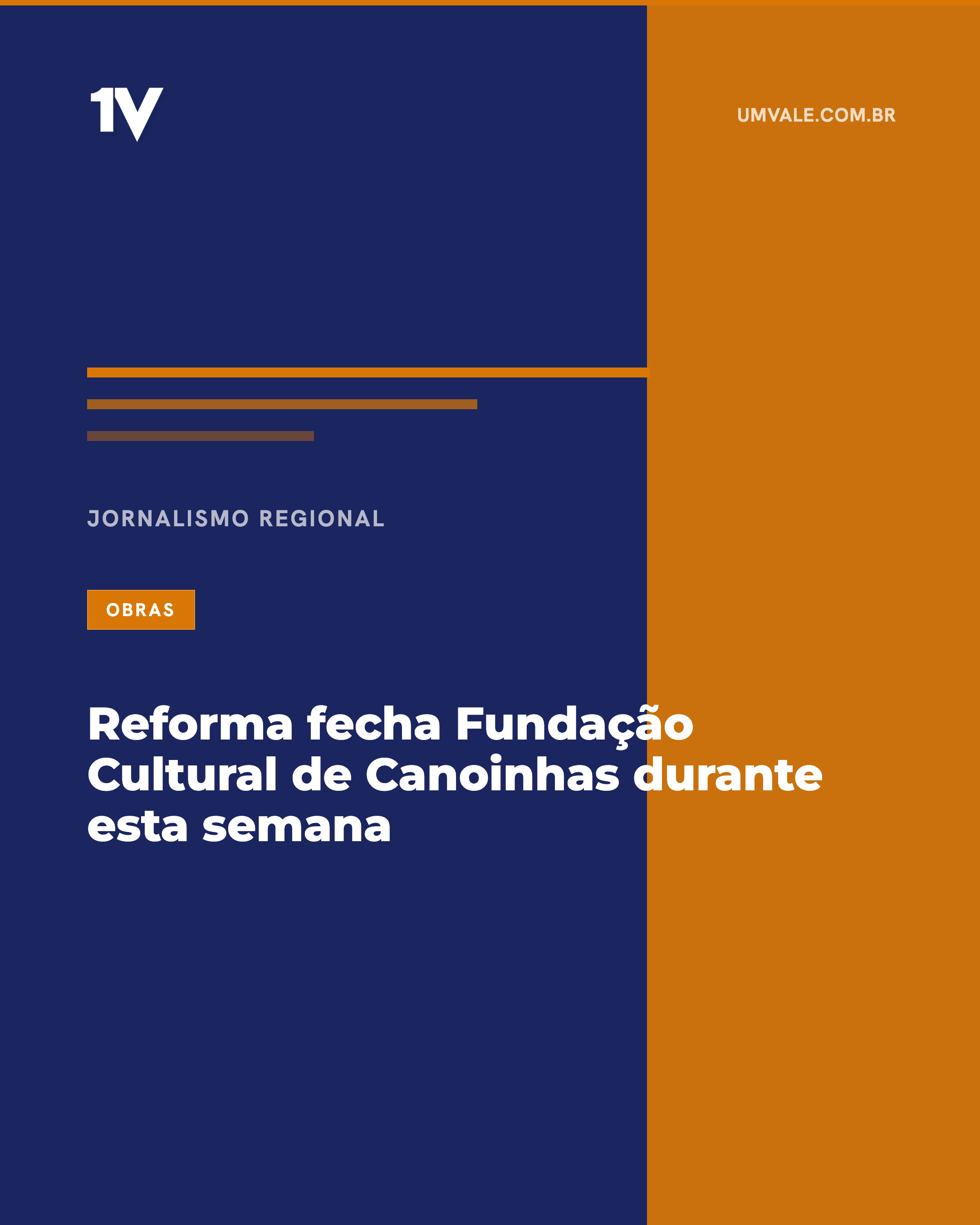 Reforma fecha Fundação Cultural de Canoinhas durante esta semana