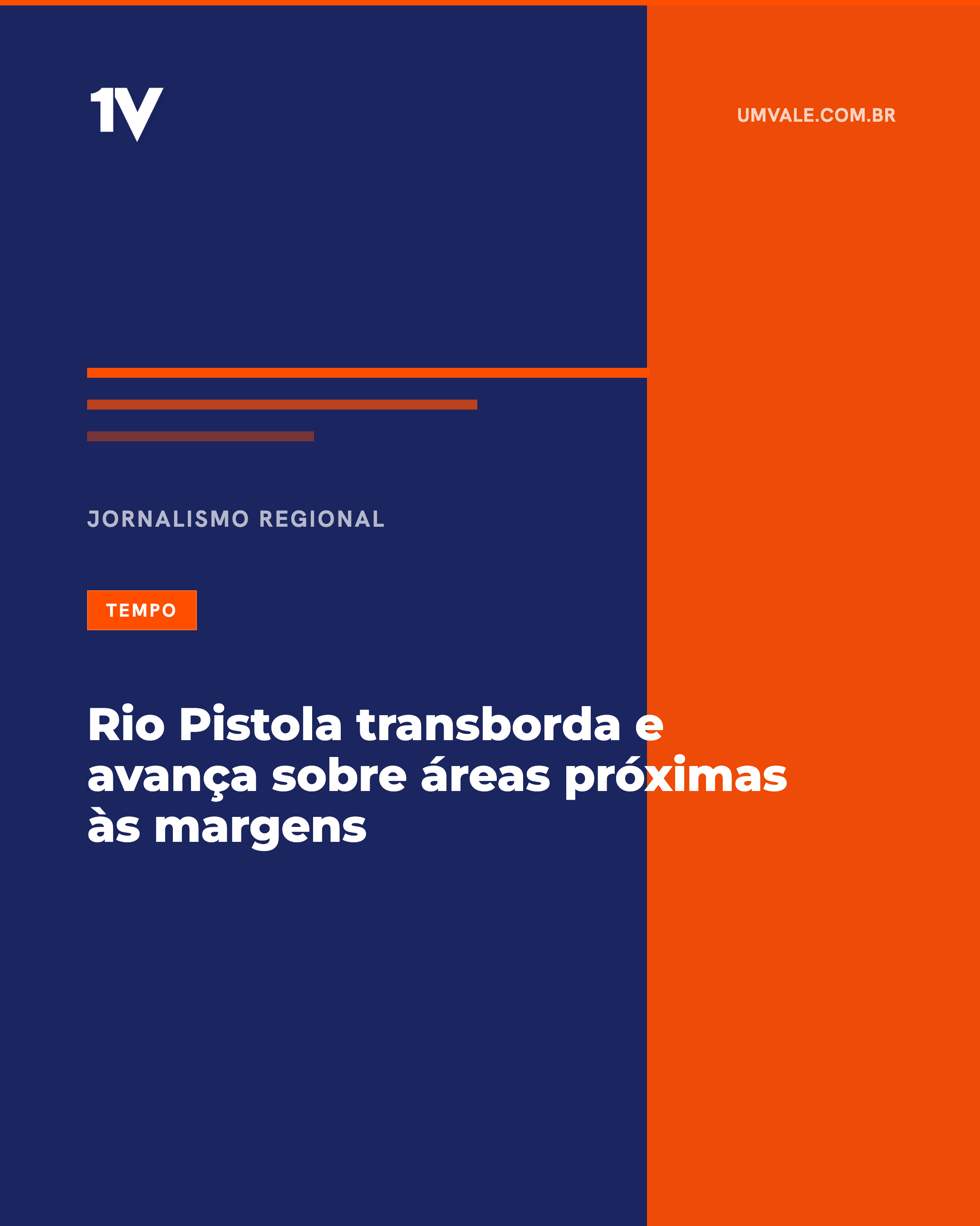 Rio Pistola transborda e avança sobre áreas próximas às margens