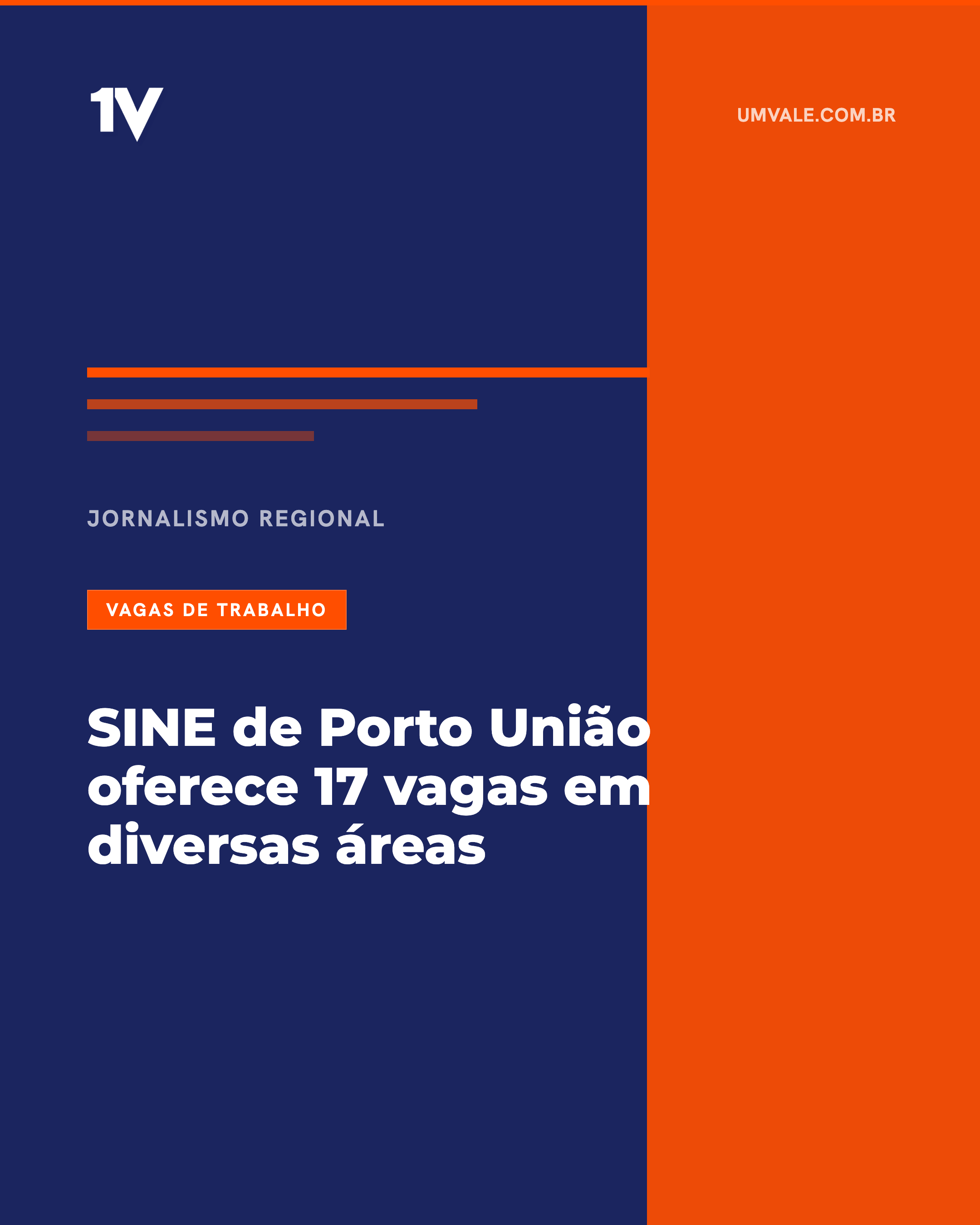 SINE de Porto União oferece 17 vagas em diversas áreas