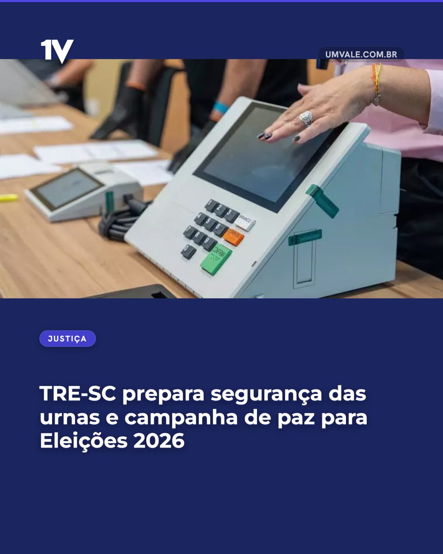 TRE-SC prepara segurança das urnas e campanha de paz para Eleições 2026