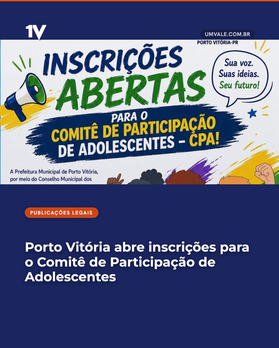 Porto Vitória abre inscrições para o Comitê de Participação de Adolescentes