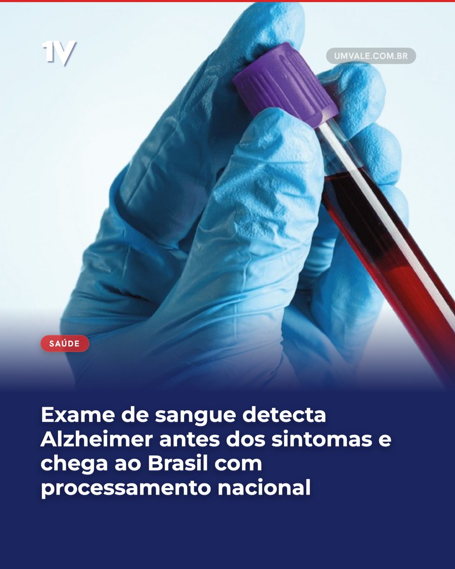 Exame de sangue detecta Alzheimer antes dos sintomas e chega ao Brasil com processamento nacional