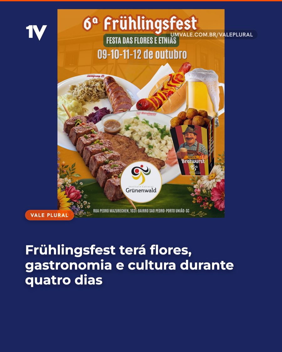 Frühlingsfest terá flores, gastronomia e cultura durante quatro dias