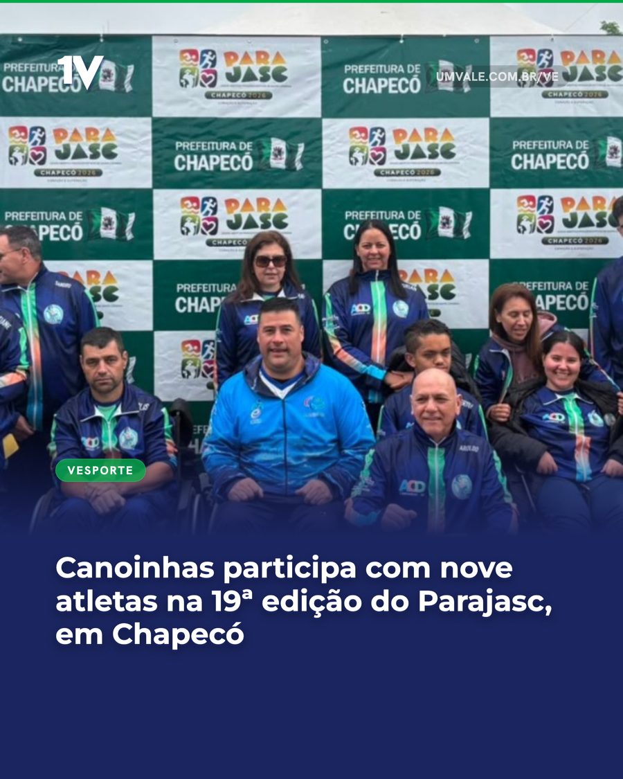Canoinhas participa com nove atletas na 19ª edição do Parajasc, em Chapecó