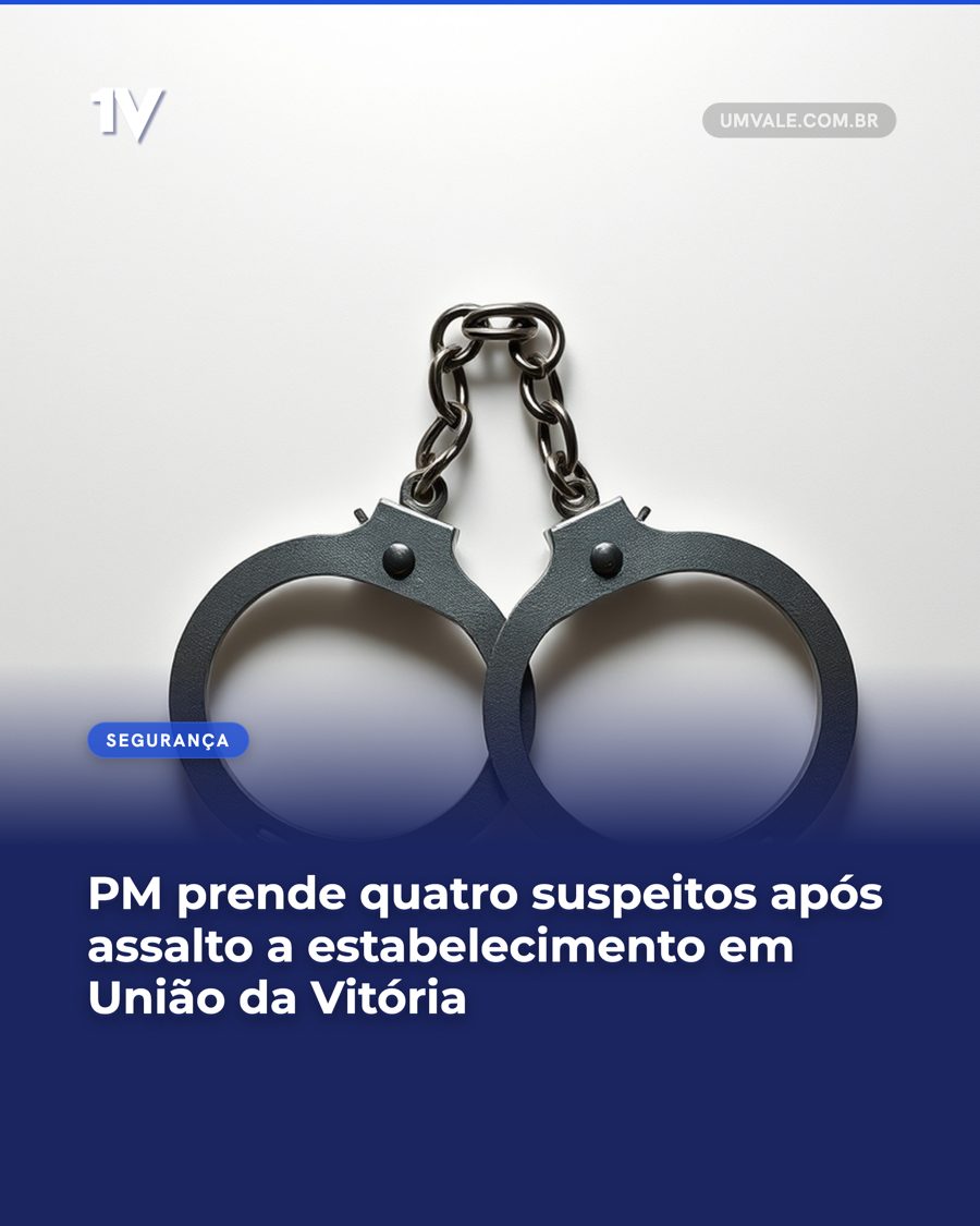 PM prende quatro suspeitos após assalto a estabelecimento em União da Vitória