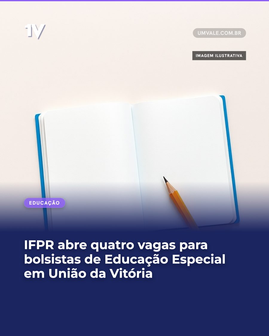 IFPR abre quatro vagas para bolsistas de Educação Especial em União da Vitória