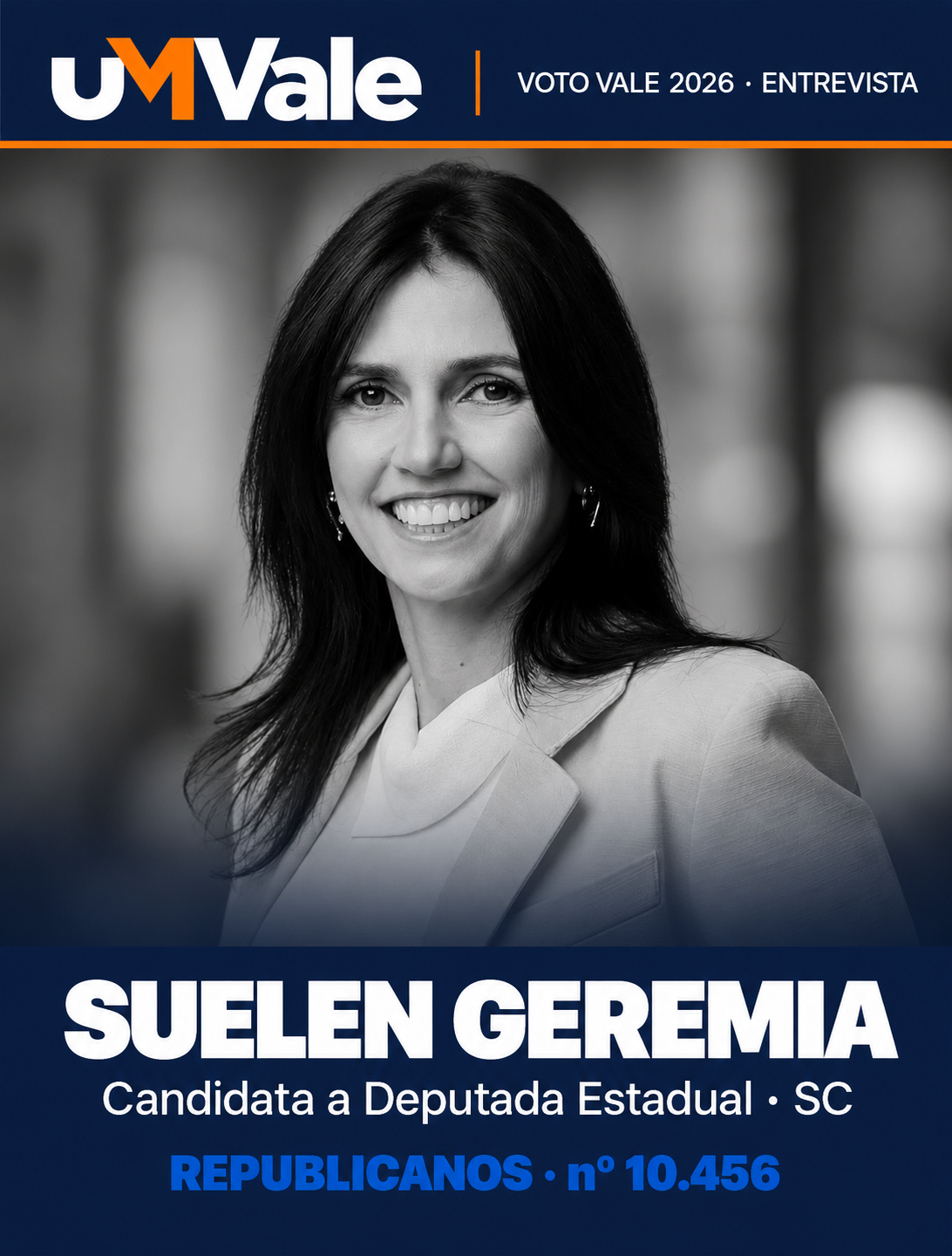 Suelen Geremia, 10.456 (Republicanos): “Resultado não acontece apenas com discurso. É preciso articular, acompanhar e cobrar para as obras saírem do papel”