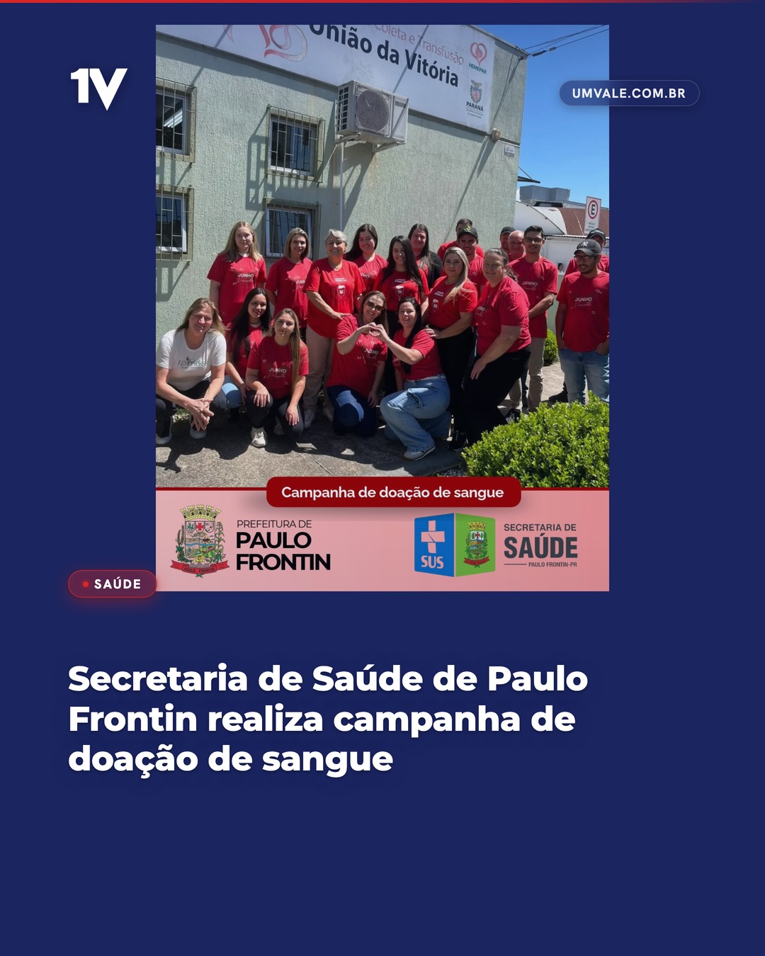 Secretaria de Saúde de Paulo Frontin realiza campanha de doação de sangue