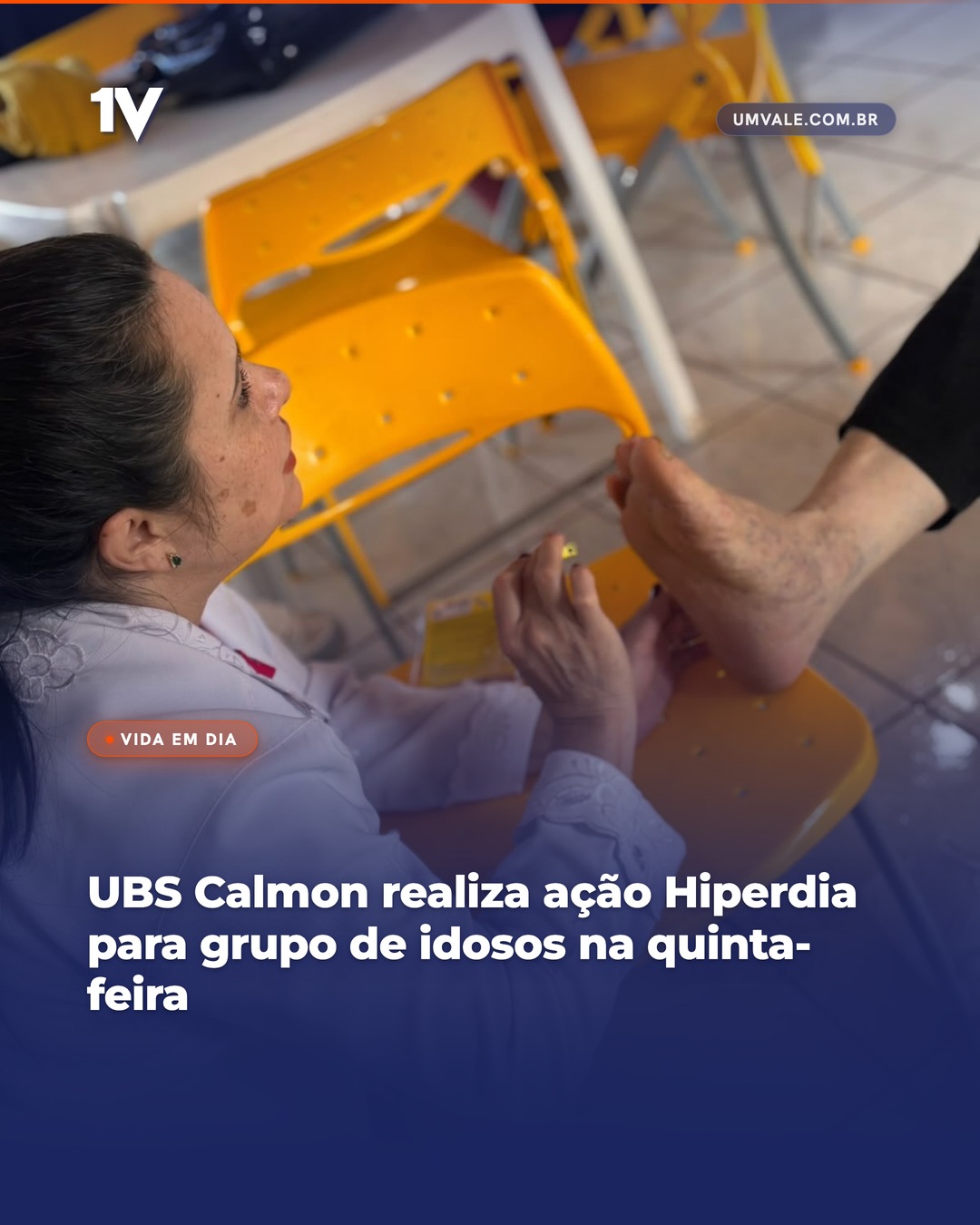UBS Calmon realiza ação Hiperdia para grupo de idosos na quinta-feira