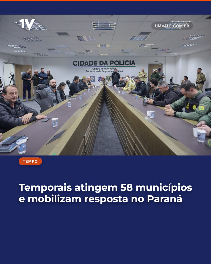 Temporais atingem 58 municípios e mobilizam resposta no Paraná