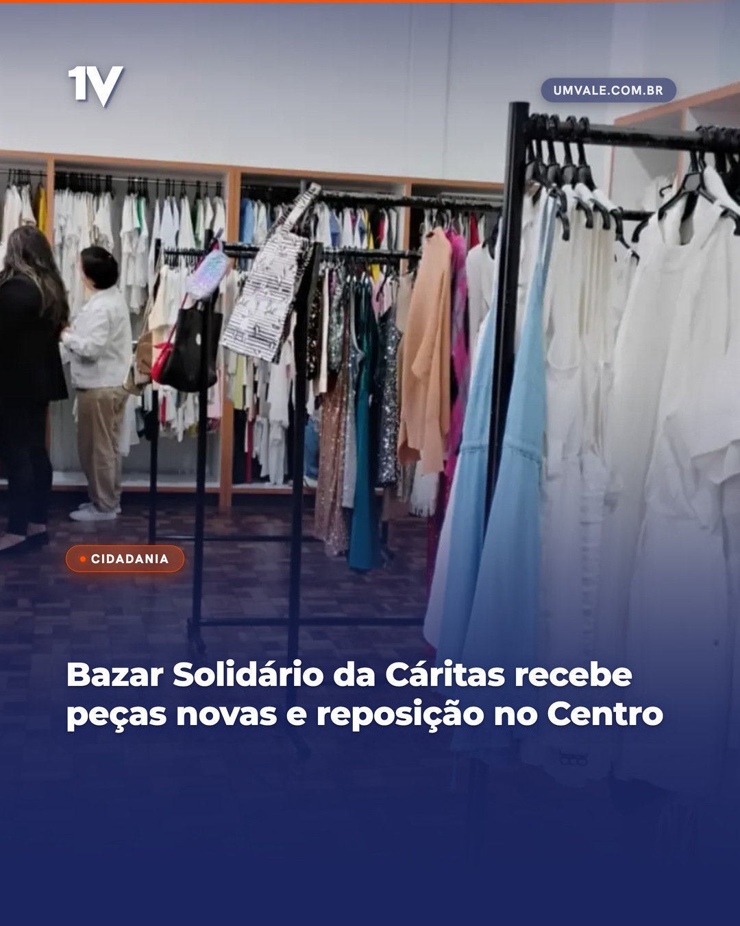 Bazar Solidário da Cáritas recebe peças novas e reposição no Centro