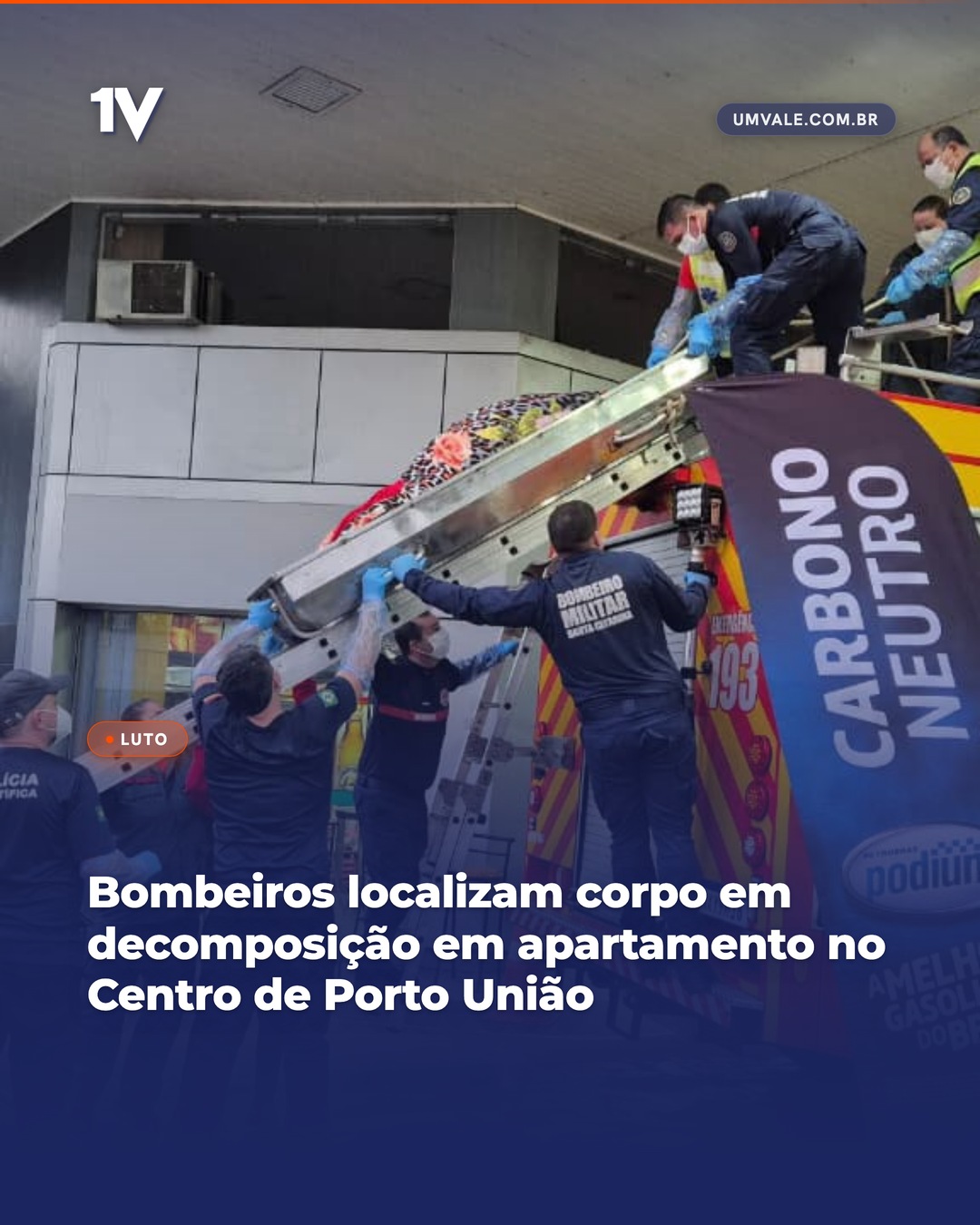 Bombeiros localizam corpo em decomposição em apartamento no Centro de Porto União