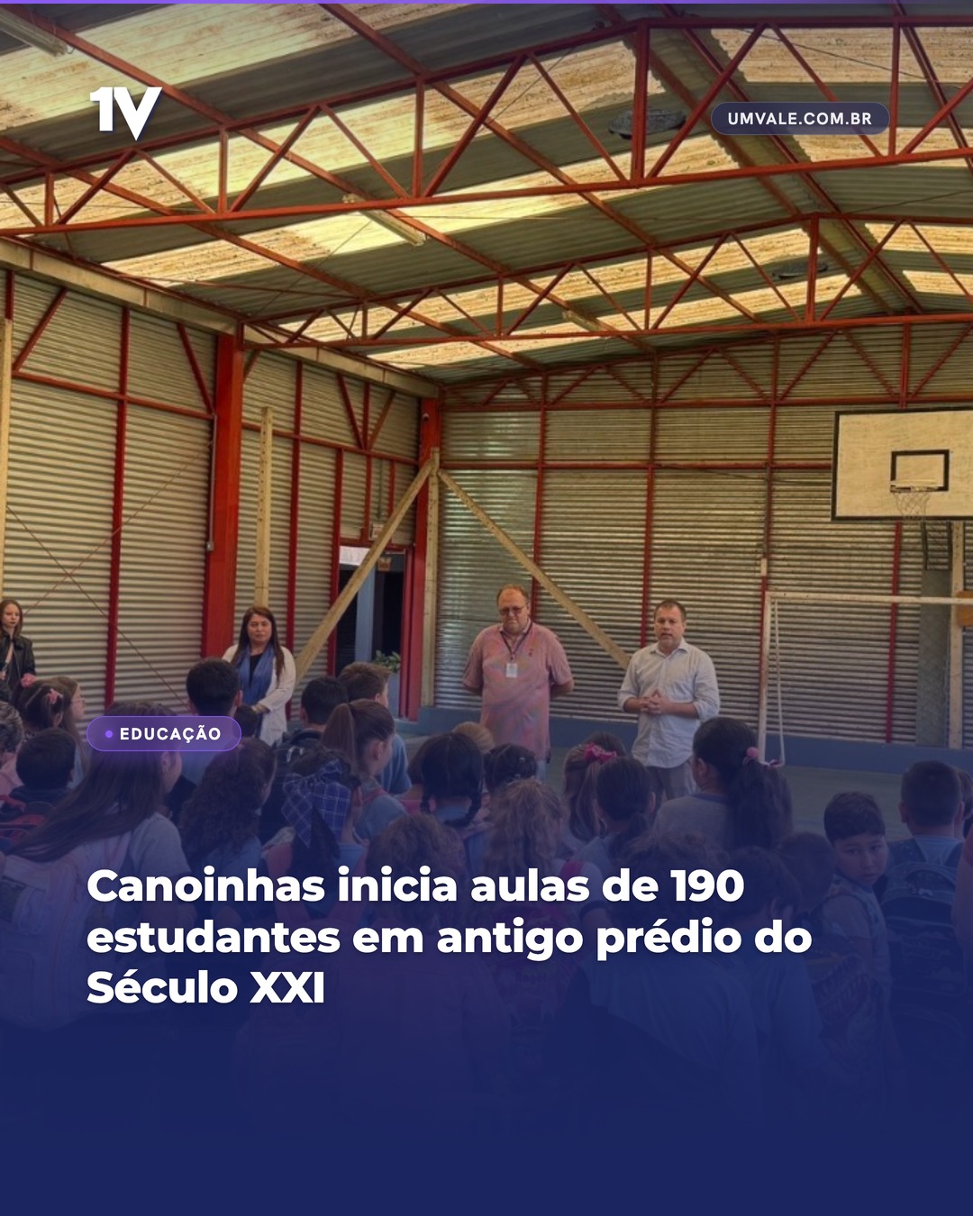 Canoinhas inicia aulas de 190 estudantes em antigo prédio do Século XXI