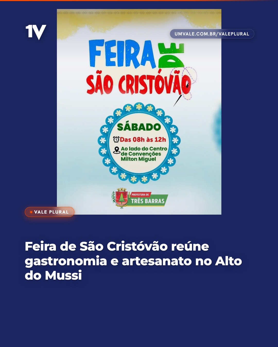 Feira de São Cristóvão reúne gastronomia e artesanato no Alto do Mussi