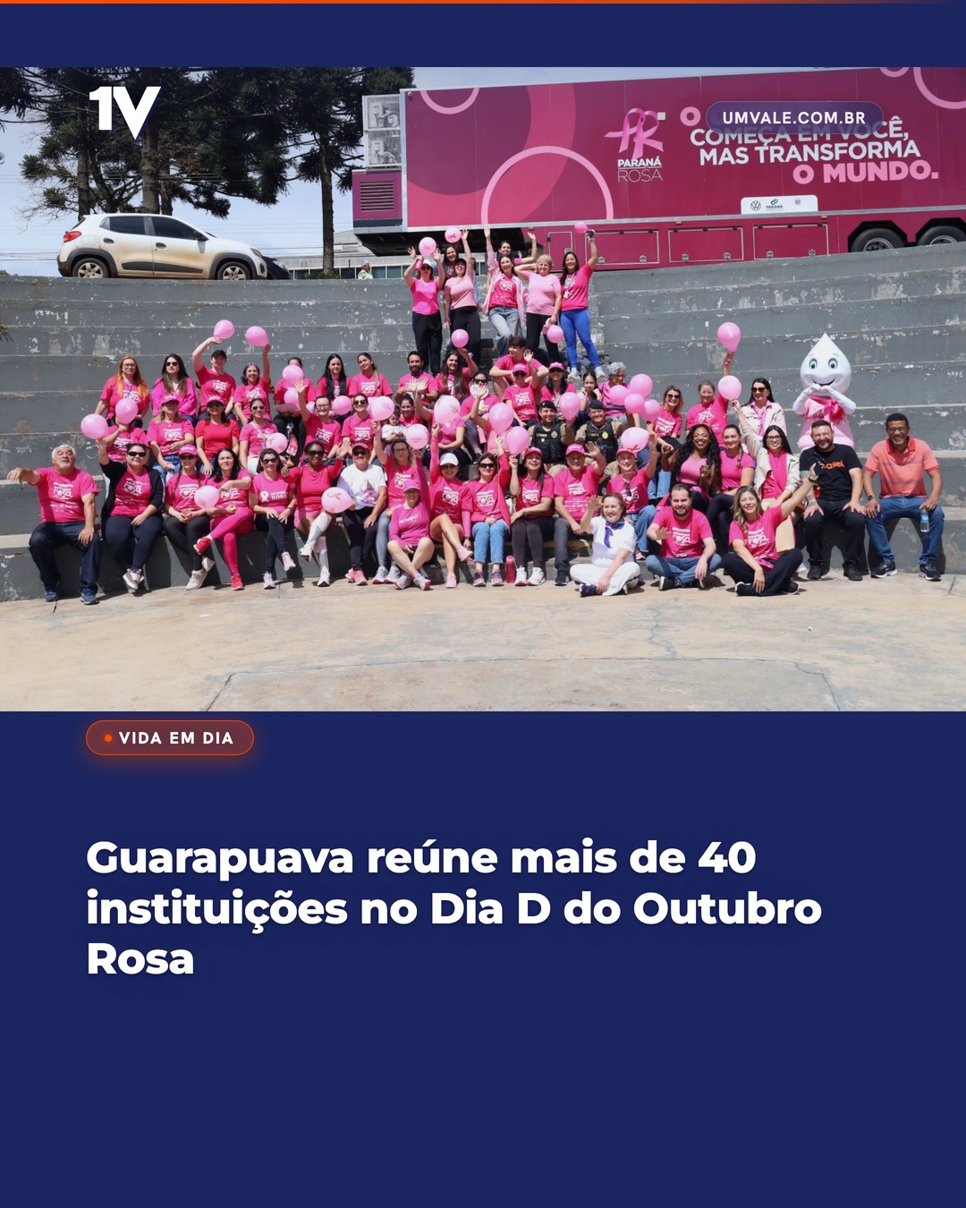 Guarapuava reúne mais de 40 instituições no Dia D do Outubro Rosa
