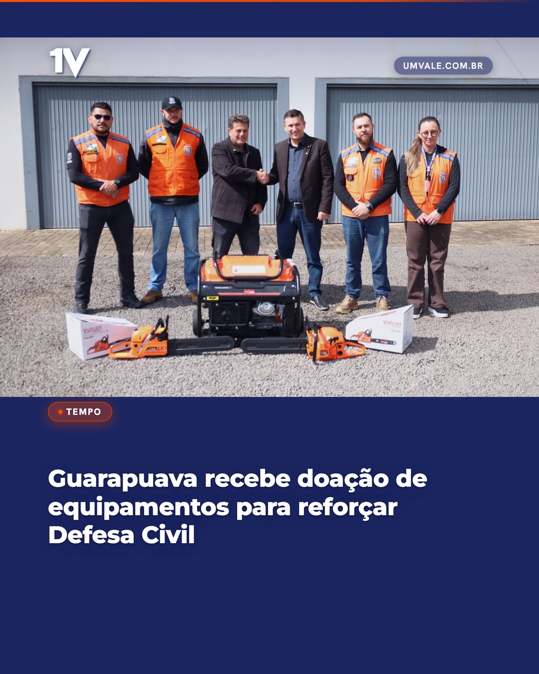 Guarapuava recebe doação de equipamentos para reforçar Defesa Civil