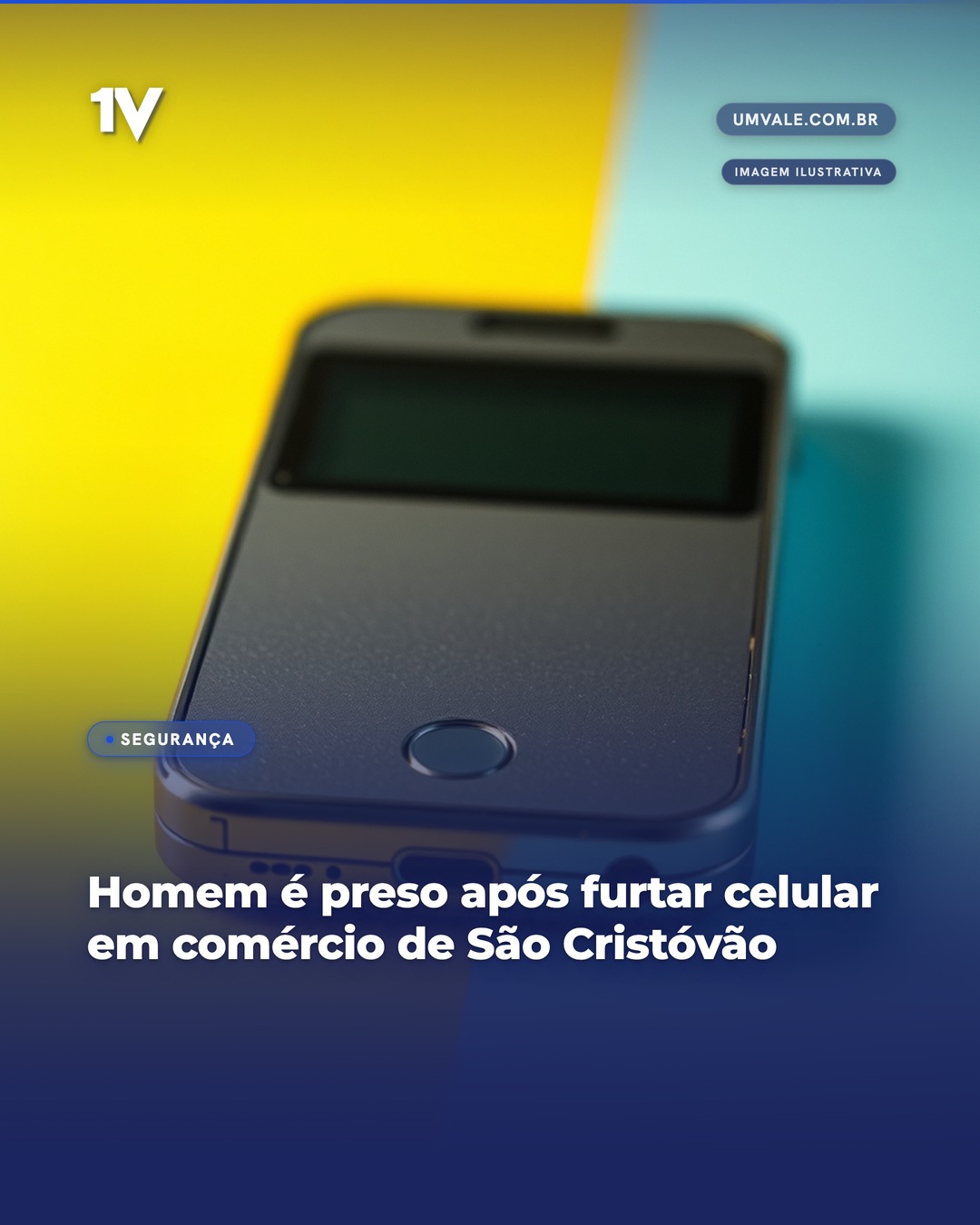 Homem é preso após furtar celular em comércio de São Cristóvão