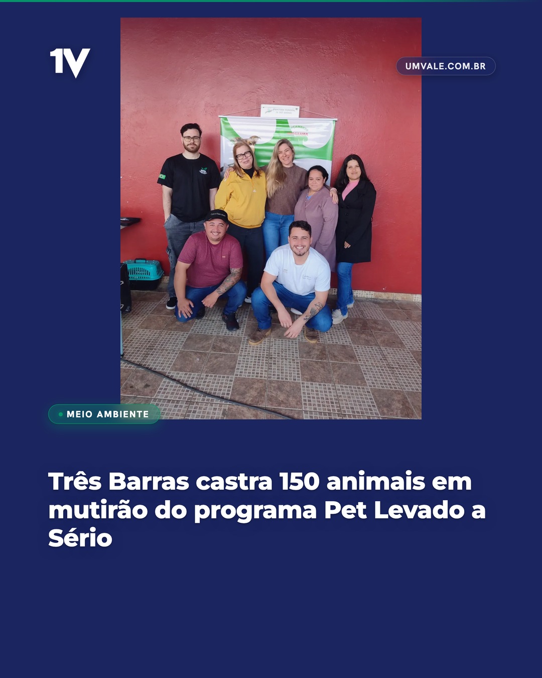 Três Barras castra 150 animais em mutirão do programa Pet Levado a Sério