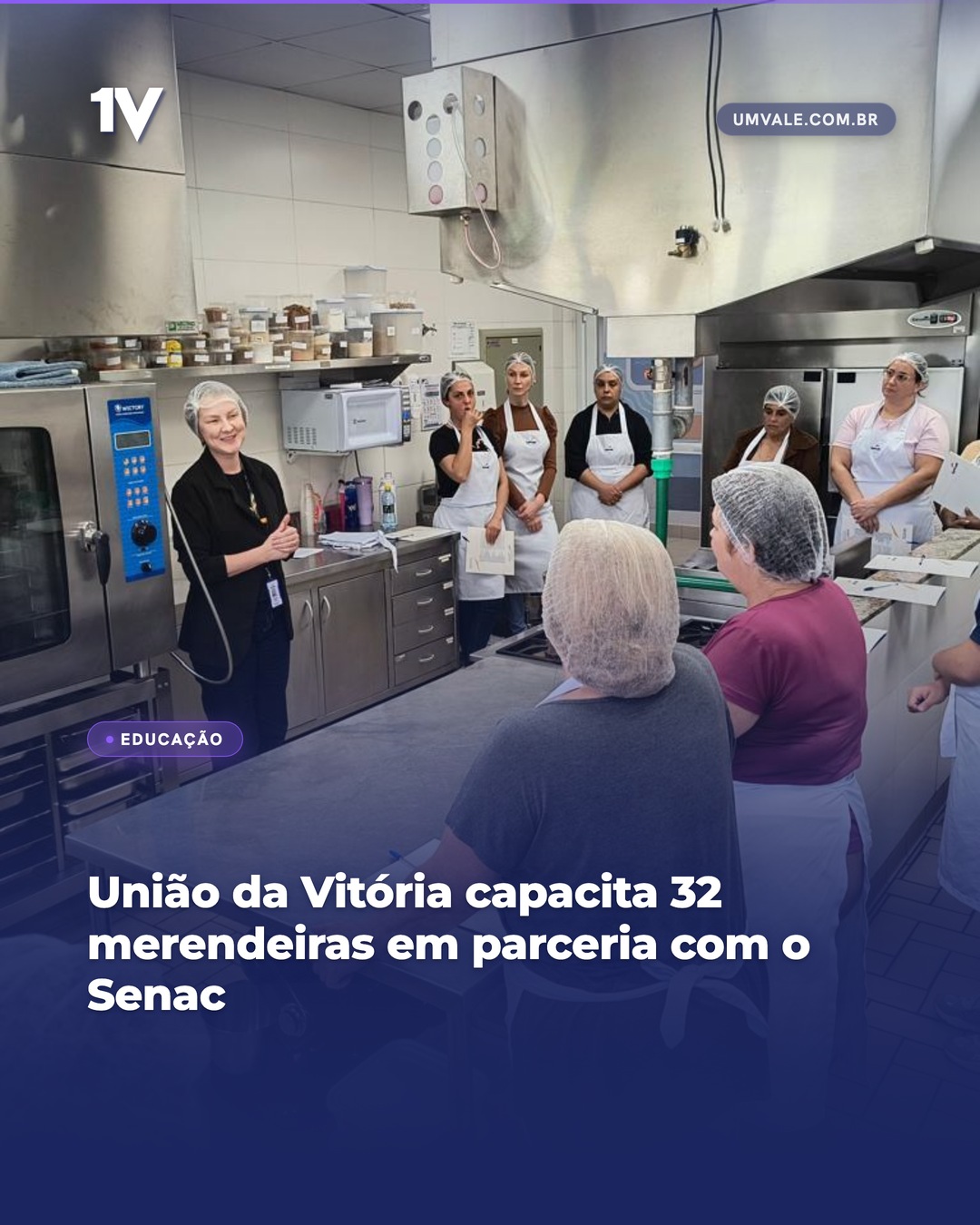 União da Vitória capacita 32 merendeiras em parceria com o Senac